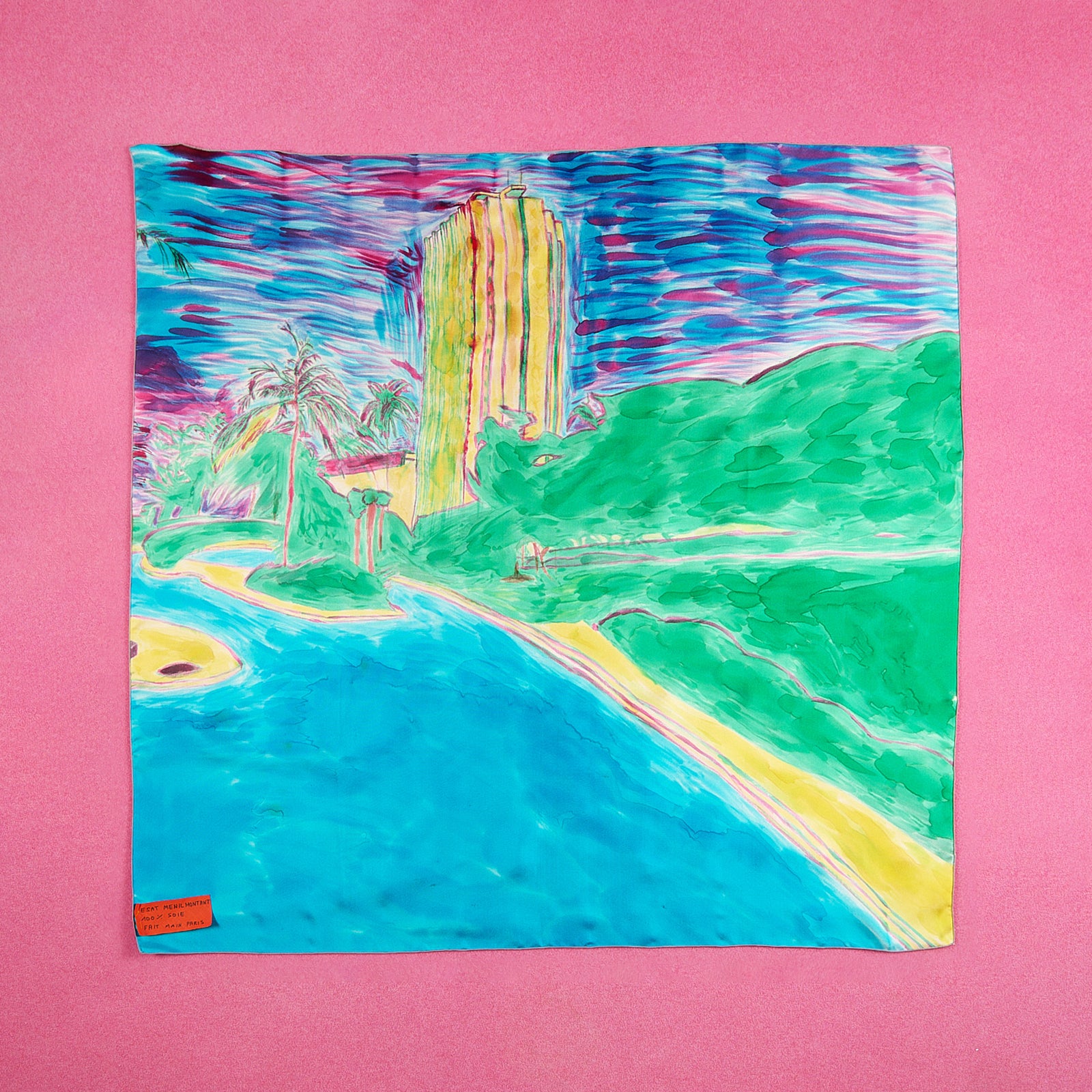 ESAT - Foulard peint à la main