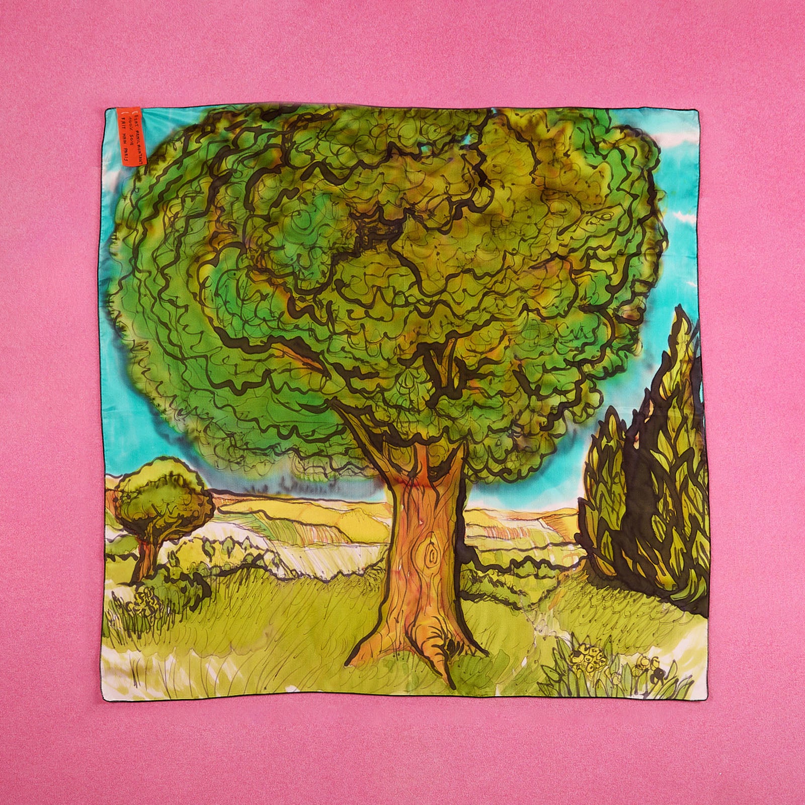 ESAT - Foulard peint à la main