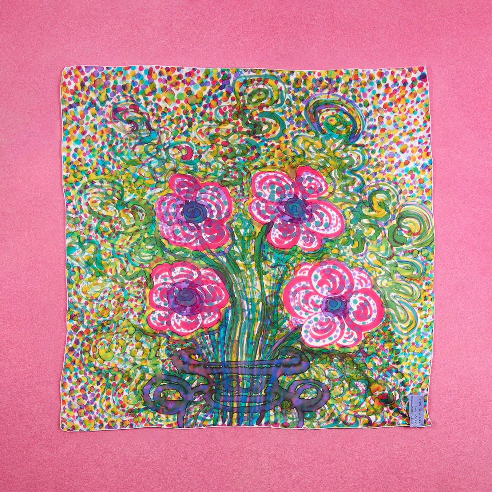 ESAT - Foulard peint à la main