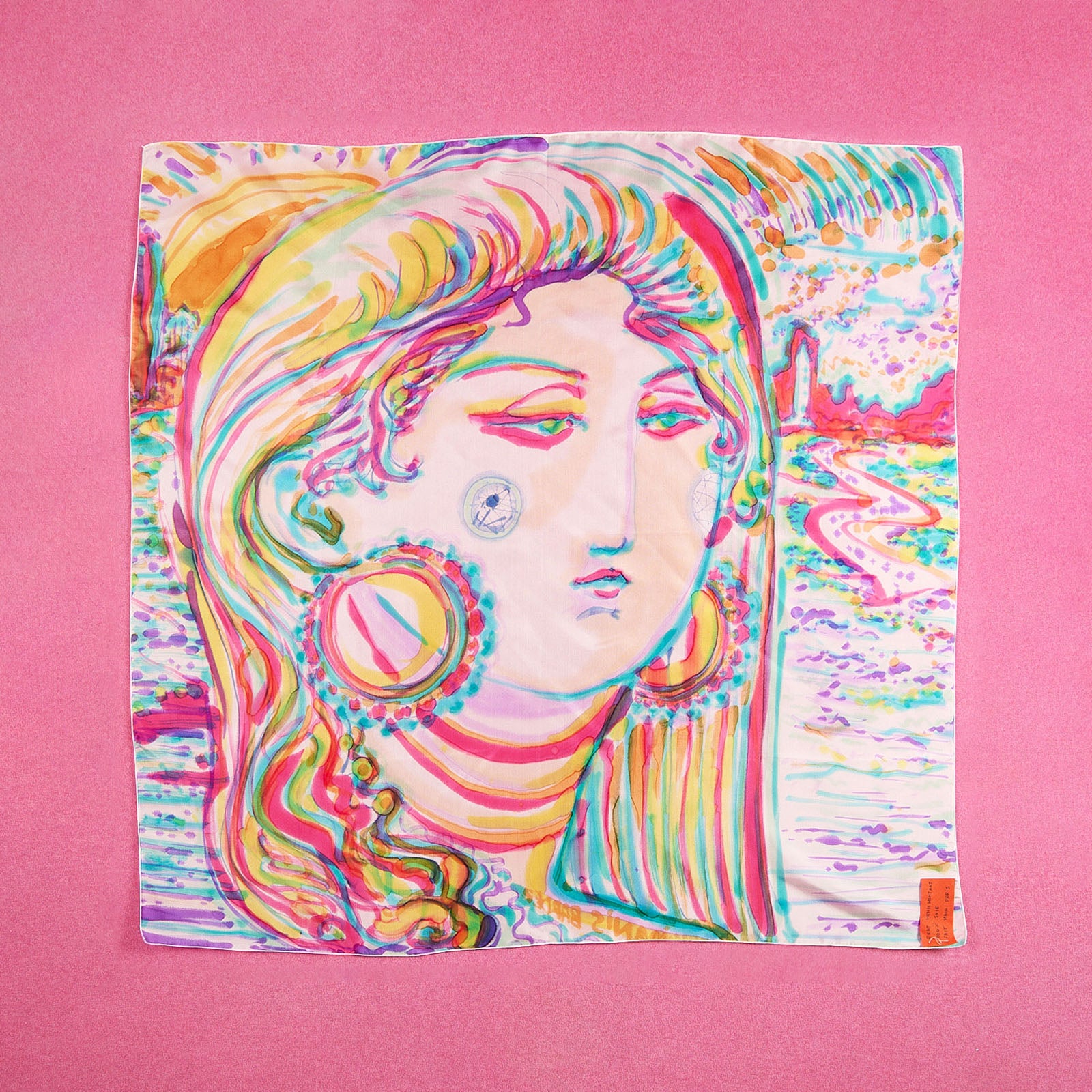 ESAT - Foulard peint à la main